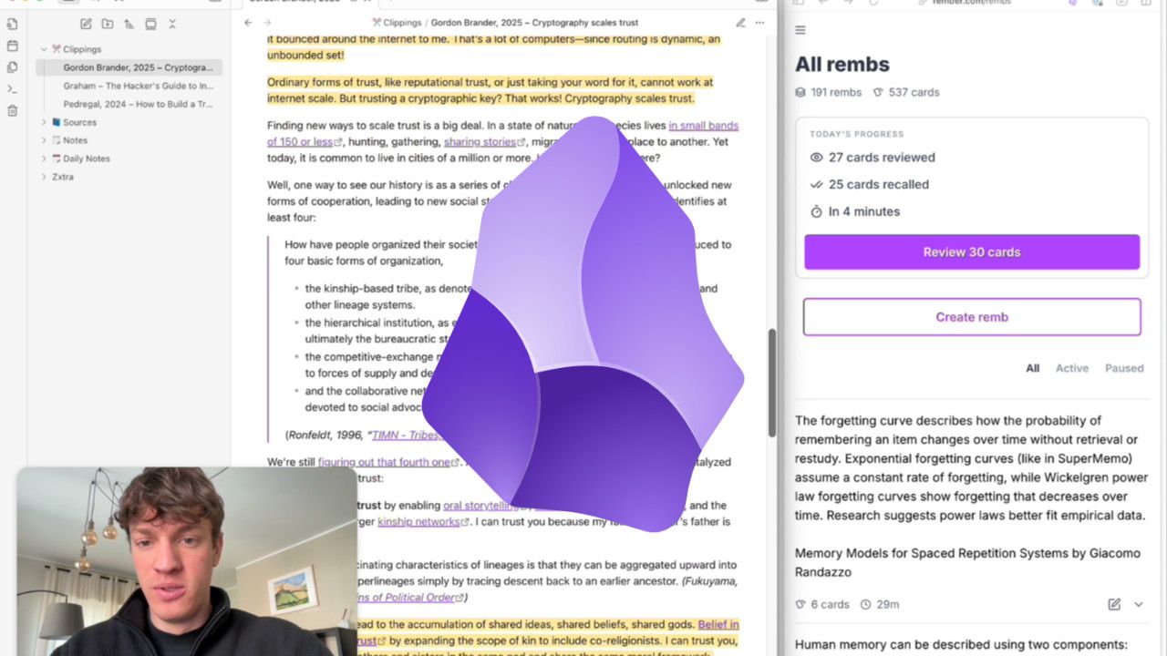 Video thumbnail: Rember MCP – Create cards from highlights on a webpage